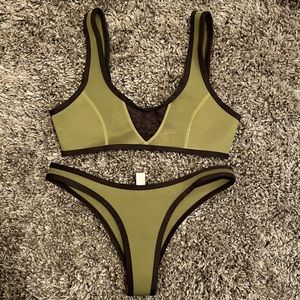 Green Hoaka Two Piece Swimsuit